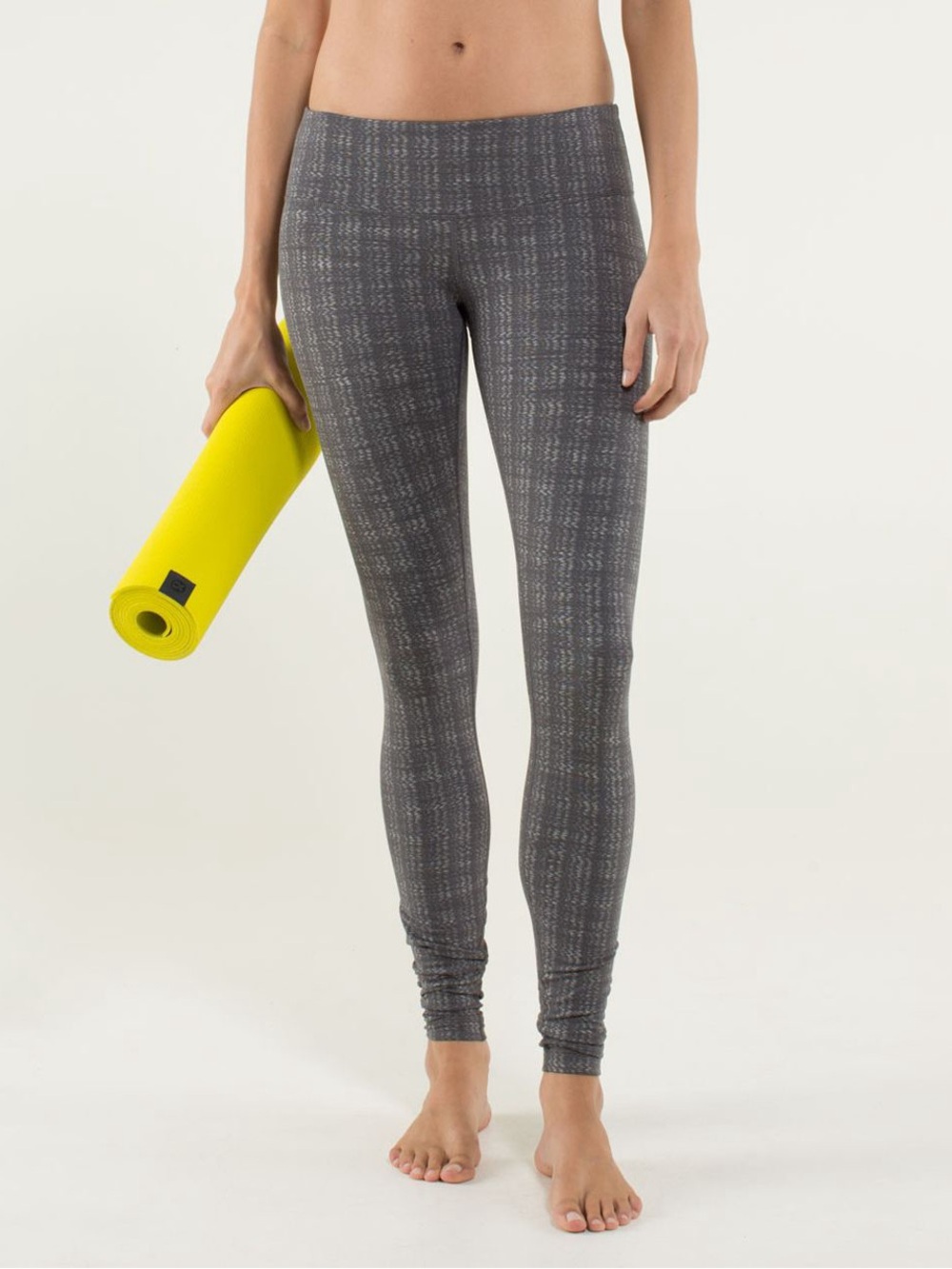 Lululemon Wunder Under Pant Textured‎ Ziggy Wee October Angel Wing / Soot Light